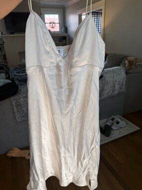 Princess Polly Champagne Satin V-Neck Slip